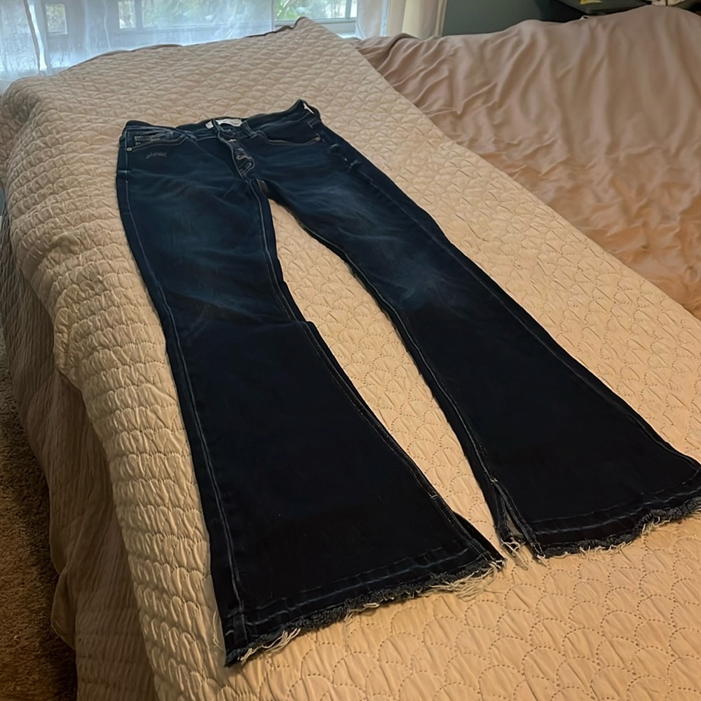 Kancan super flare jeans — worn once
